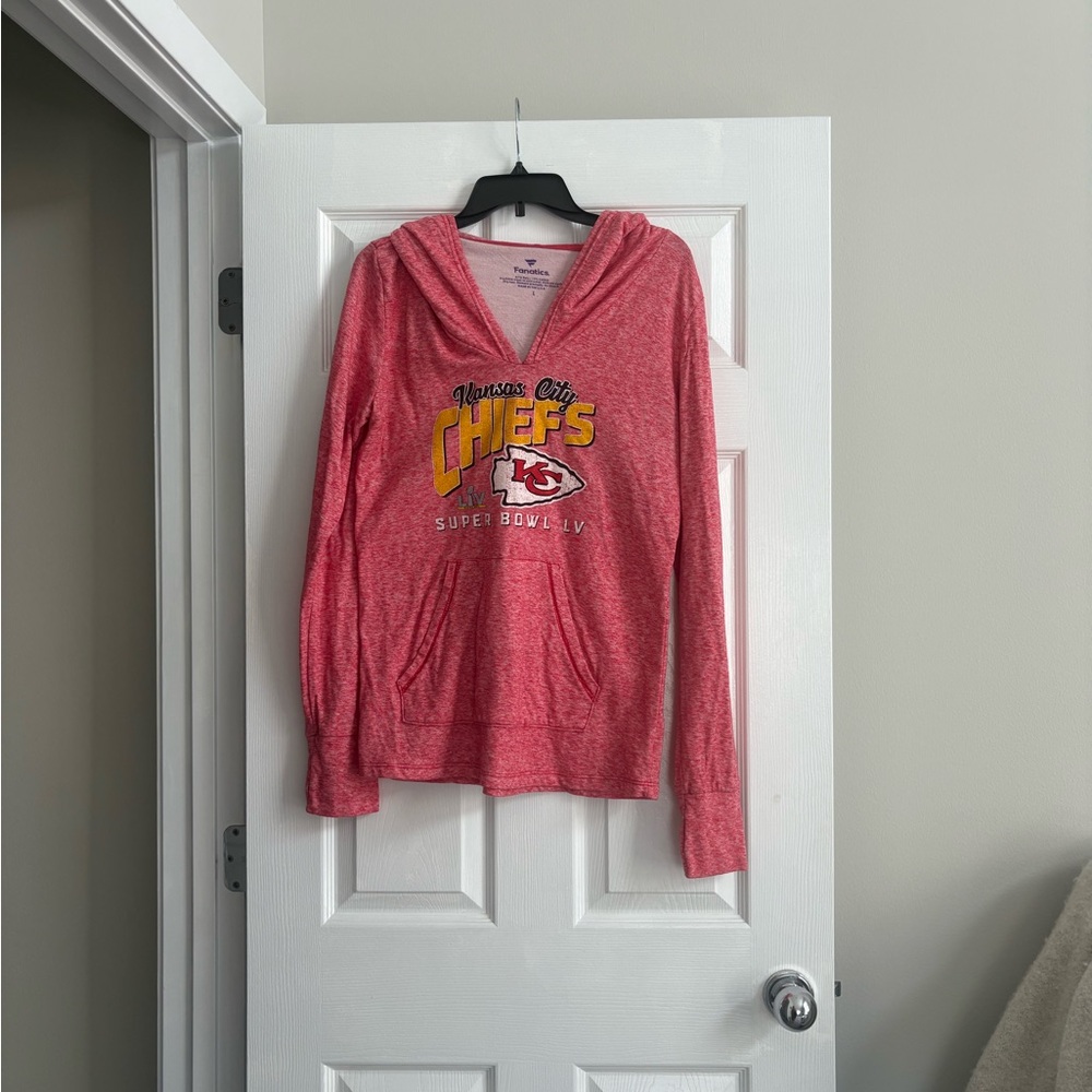 Fanatics Kansas City Chiefs Long Sleeve Hoodie Tshirt